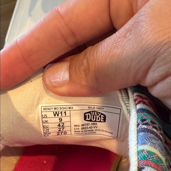 Boho Patterned Canvas Hey Dudes - Picture 6 of 6